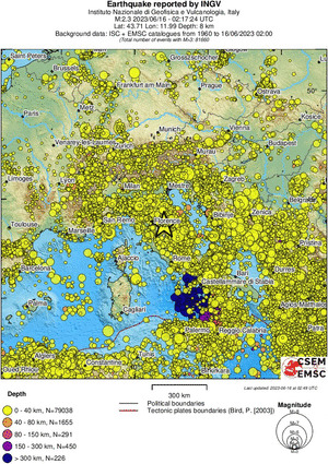 wide historical seismicity