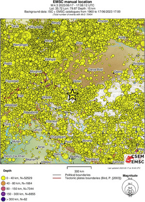 wide historical seismicity