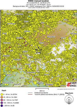 wide historical seismicity