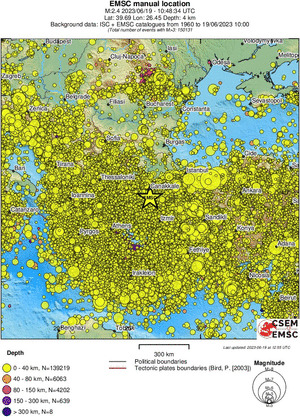 wide historical seismicity