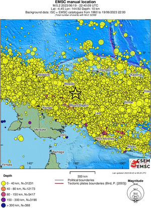 wide historical seismicity