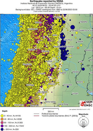 wide historical seismicity
