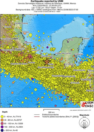 wide historical seismicity
