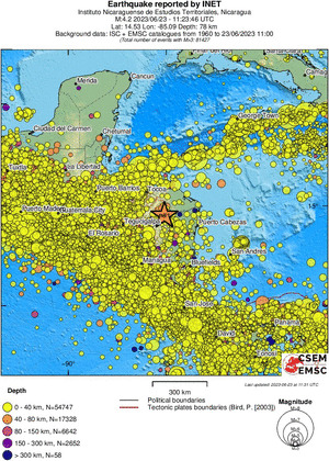 wide historical seismicity