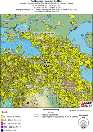 wide historical seismicity