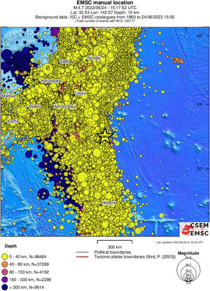 wide historical seismicity