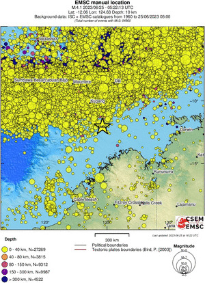 wide historical seismicity