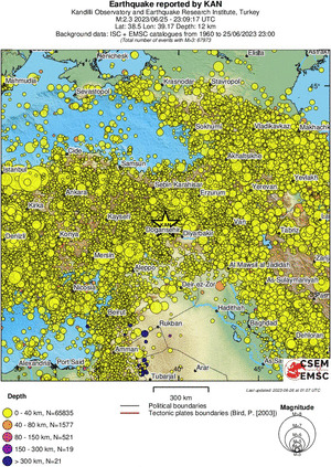 wide historical seismicity