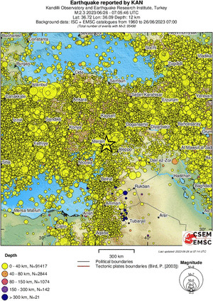 wide historical seismicity