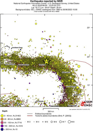 wide historical seismicity