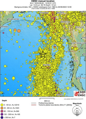 wide historical seismicity