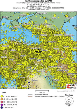 wide historical seismicity