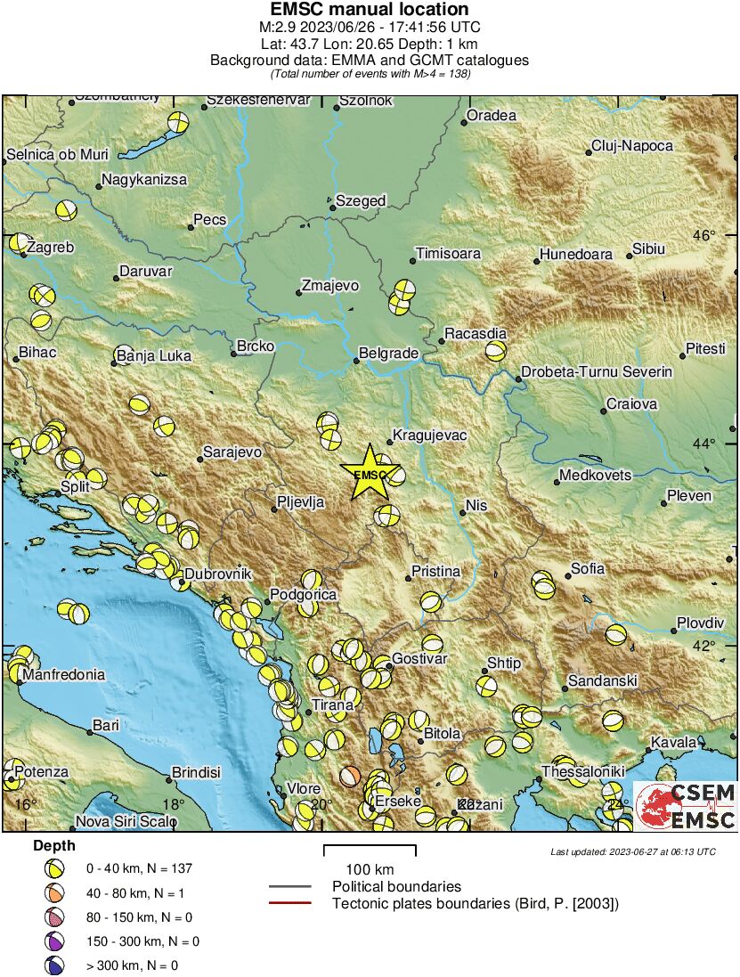 Regional moment Tensor