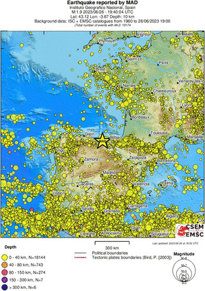 wide historical seismicity
