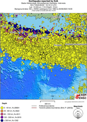 wide historical seismicity