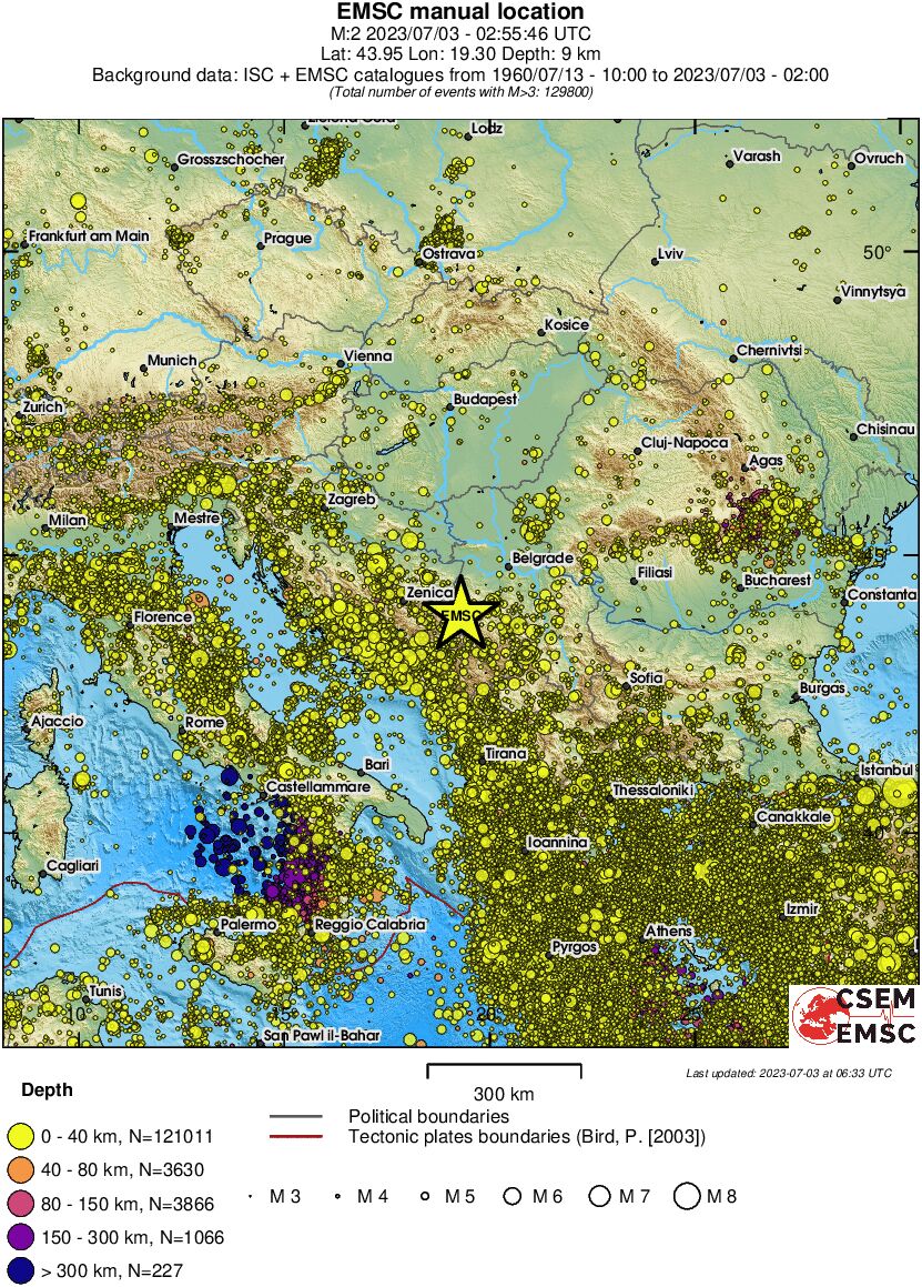 wide historical seismicity