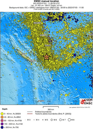 wide historical seismicity