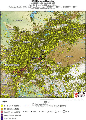 wide historical seismicity