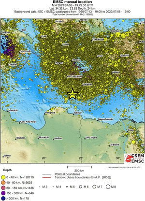wide historical seismicity