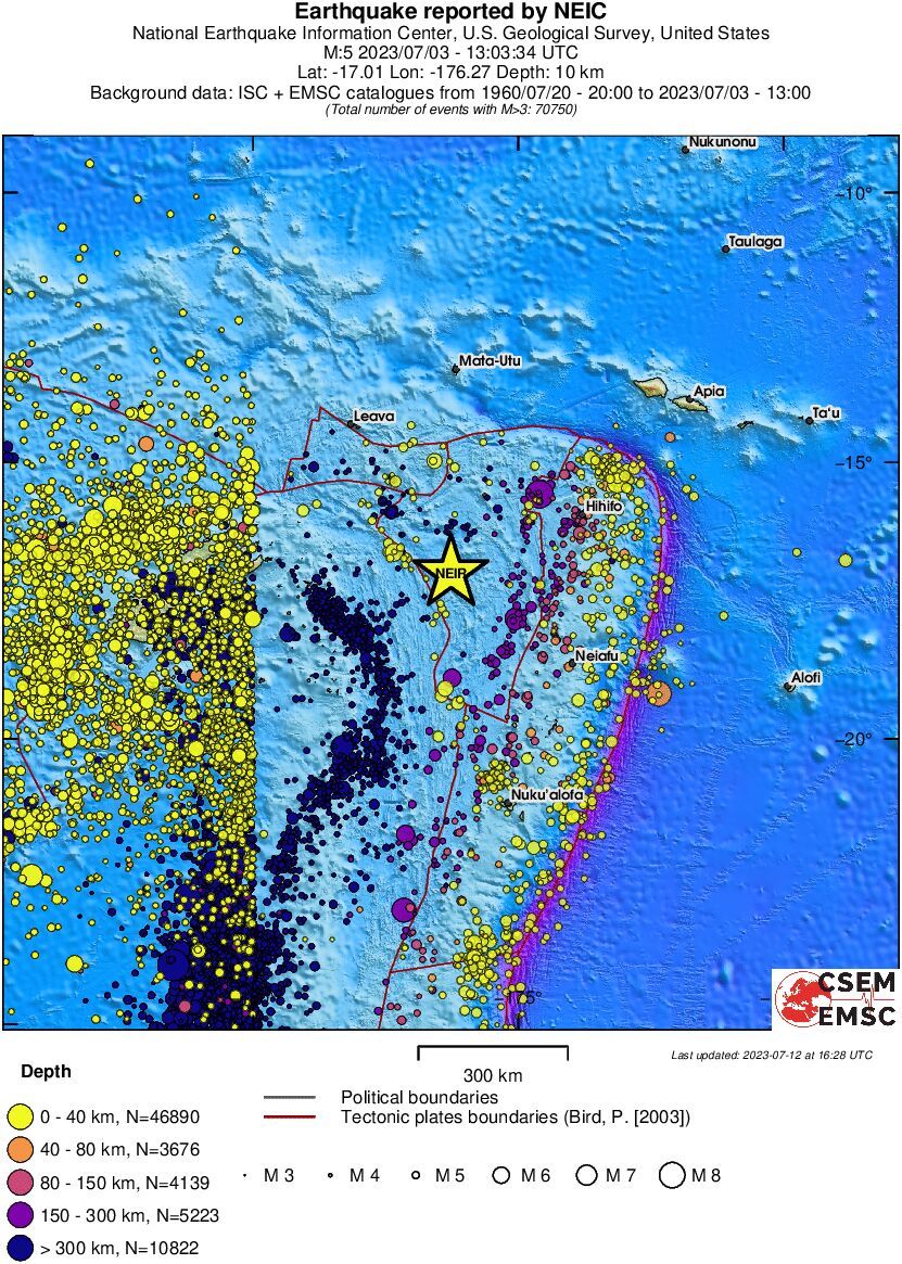 wide historical seismicity