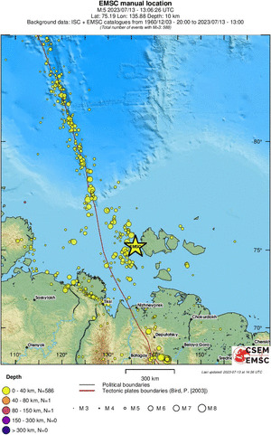 wide historical seismicity