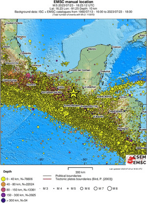 wide historical seismicity