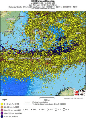 wide historical seismicity
