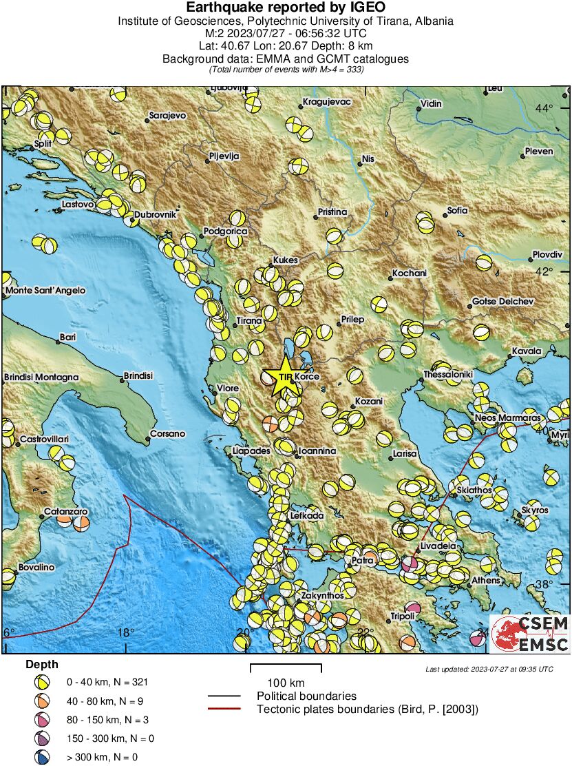 Regional moment Tensor