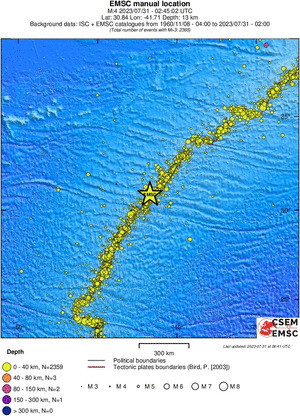 wide historical seismicity