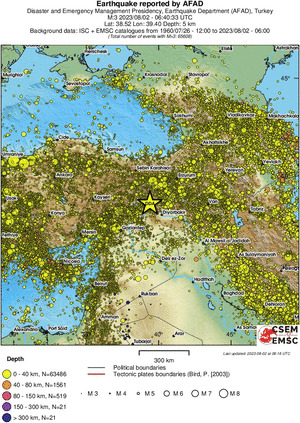 wide historical seismicity