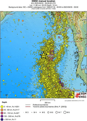 wide historical seismicity