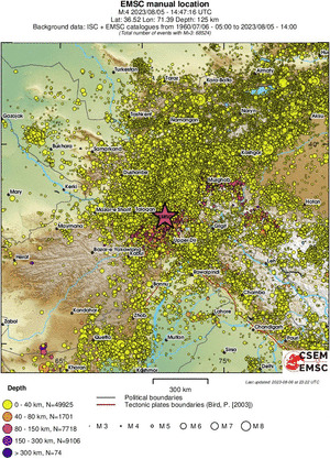 wide historical seismicity