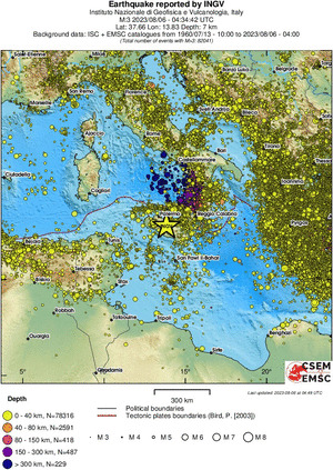 wide historical seismicity