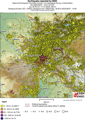 wide historical seismicity