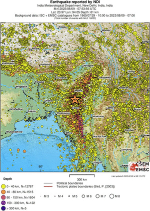 wide historical seismicity
