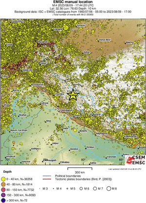 wide historical seismicity