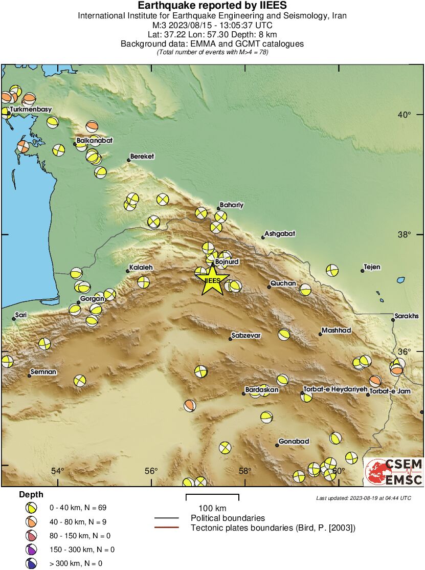 Regional moment Tensor