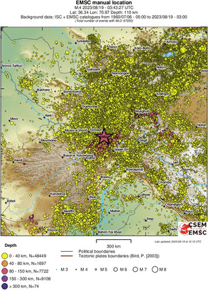 wide historical seismicity