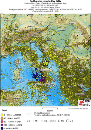 wide historical seismicity