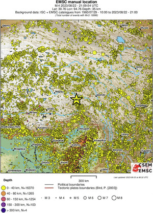 wide historical seismicity