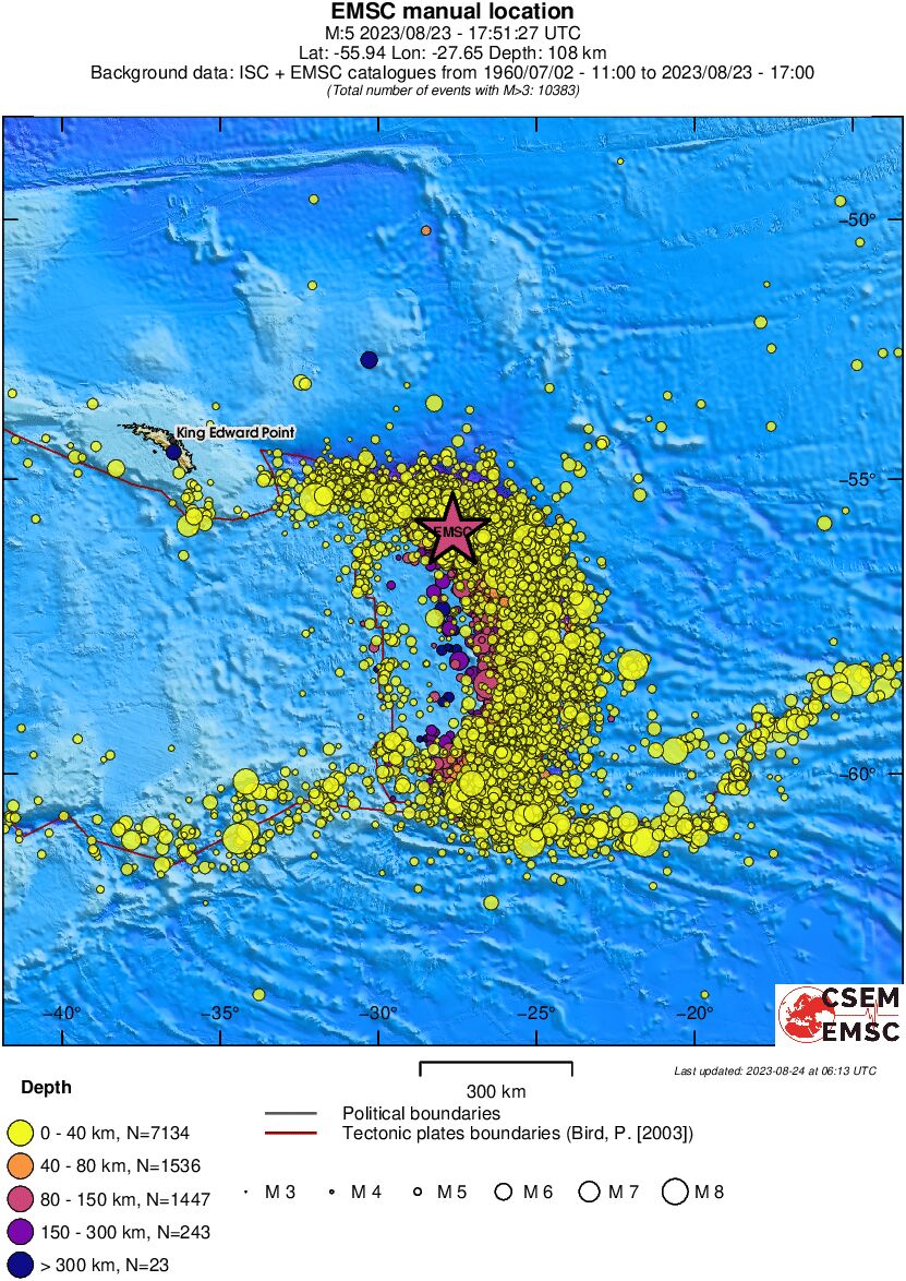 wide historical seismicity