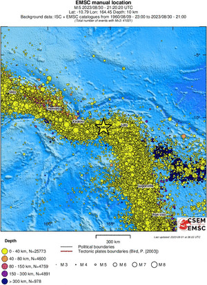 wide historical seismicity