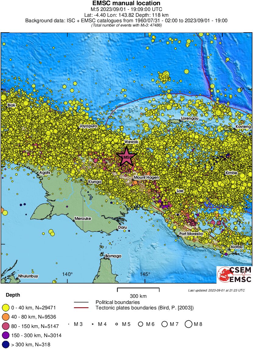 wide historical seismicity