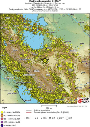 wide historical seismicity