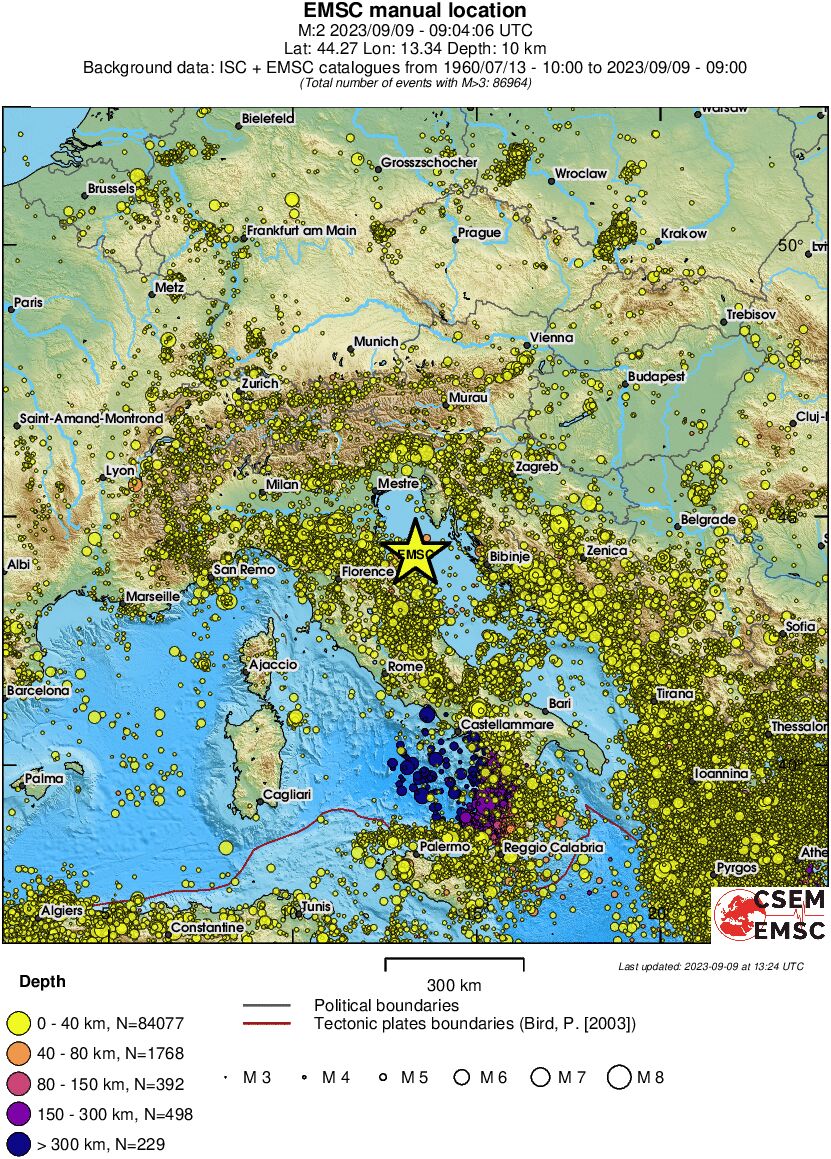 wide historical seismicity