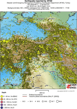 wide historical seismicity