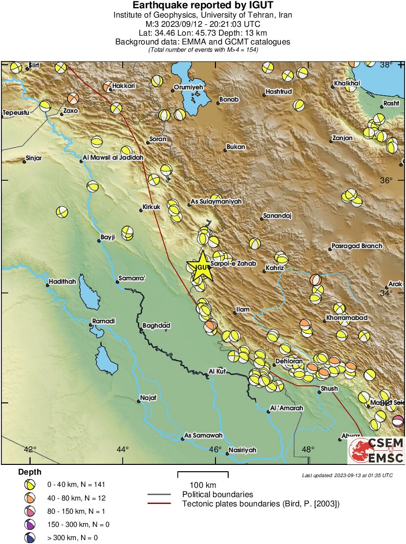 Regional moment Tensor