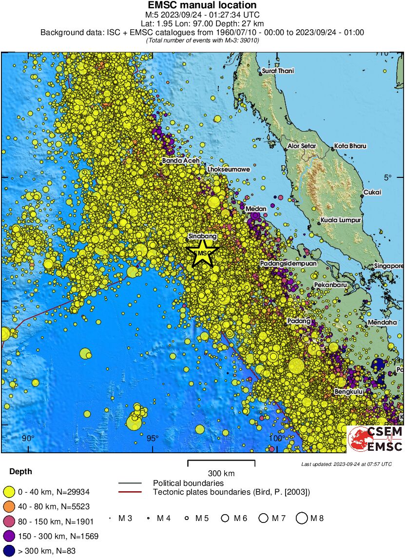 wide historical seismicity