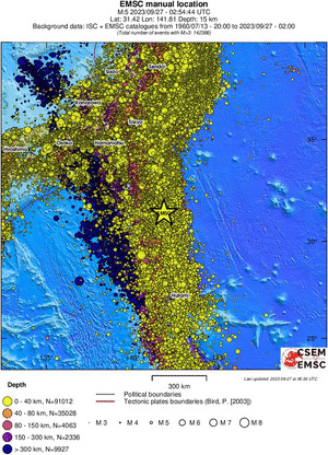 wide historical seismicity