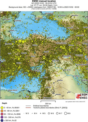 wide historical seismicity